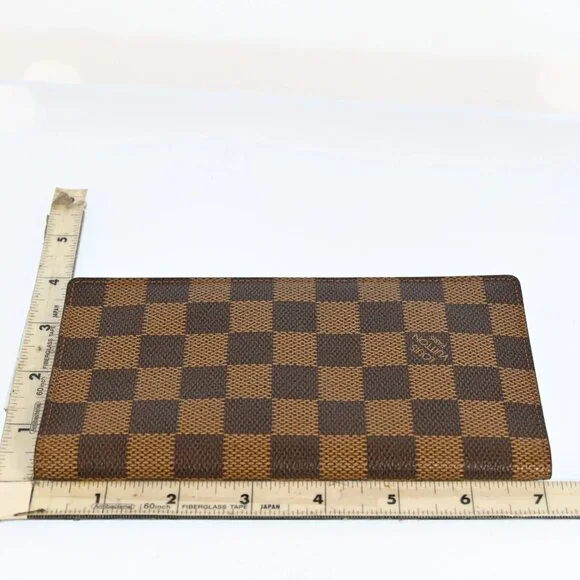 Authentic Louis Vuitton Damier Bill case Long Wallet bsj201-112925